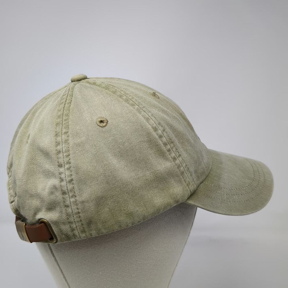 Adams Baseball Cap Green One Size McCall Idaho Whiskey Leather Strapback Hat - Picture 5 of 10
